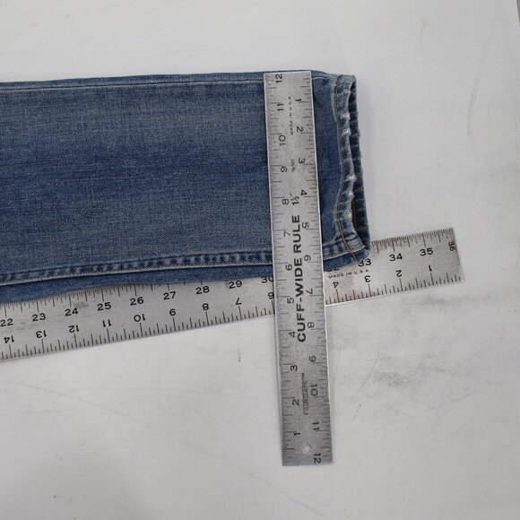 RAG & BONE Jeans Men's 30 32x33 Fit 2 Slim Mid Rise Button Fly Ames Blue Denim - Picture 7 of 13